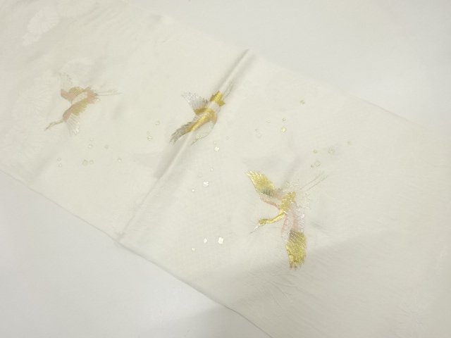 JAPANESE KIMONO / UNUSED GOLD-DECORATED OBIAGE